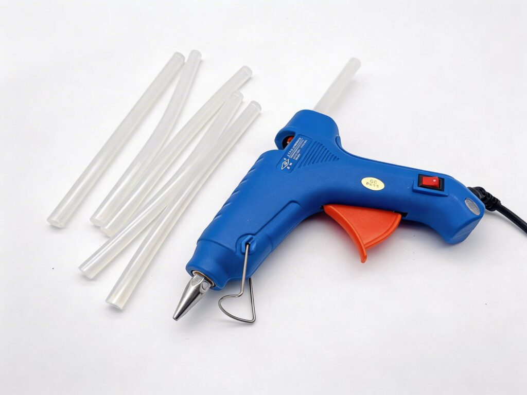 40w hot melt glue gun kit — with 10pcs 7×190mm glue sticks