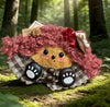 Birthday Bear Handmade Pod Doll — Single-Sided Happy Birthday Forest Edition