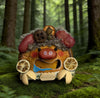 Silver Snout Elder Handmade Pod Doll — Open-Mouth Woodland Oddity Edition