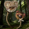Twin Stem Forest Spirits Handmade Pod Doll — Double-Sided Hemp Stem Installation Edition