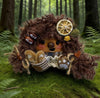 MIU Curly Wild Forest Keeper Handmade Pod Doll — Single-Sided Mossy Woodland Edition