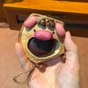 Chubby Pig Handmade Pod Doll — Open-Mouth Acorn Edition